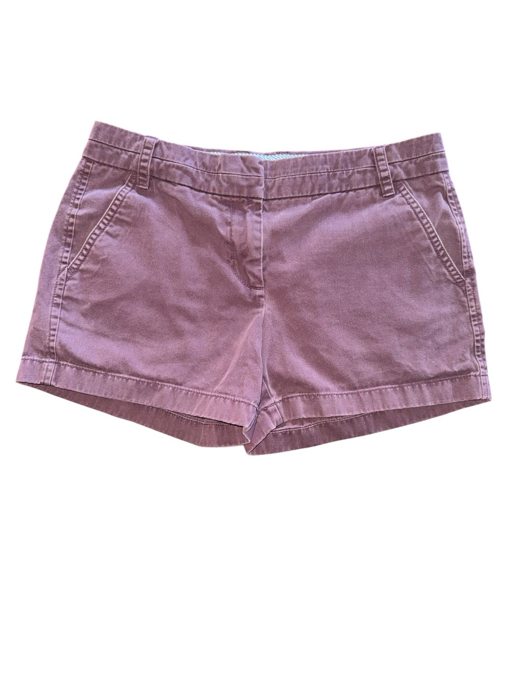 J Crew Chino Shorts Womens Size 4 Pink Cotton Casual Preppy Summer